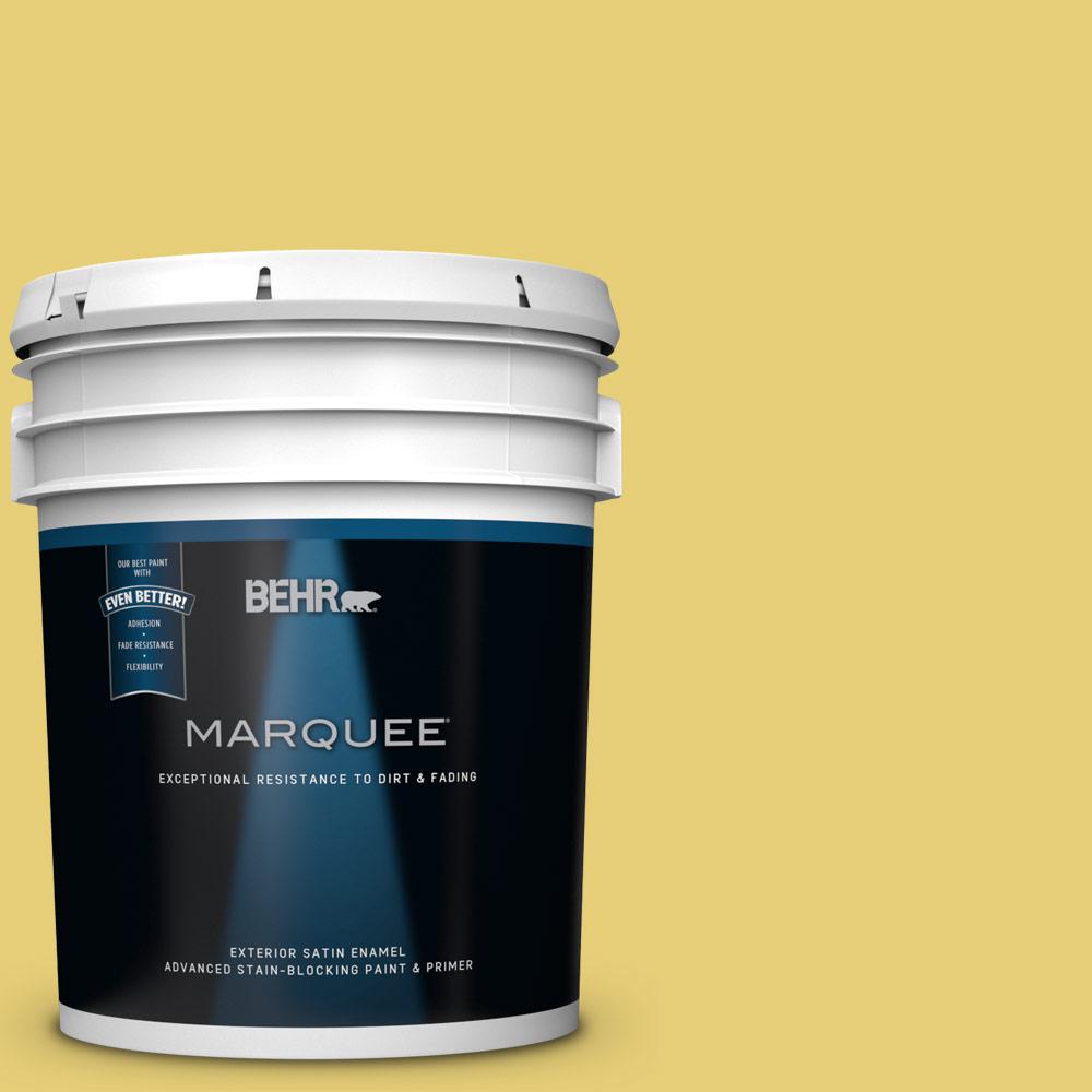 BEHR MARQUEE 5 gal. P3205 Green Papaya Satin Enamel Exterior Paint