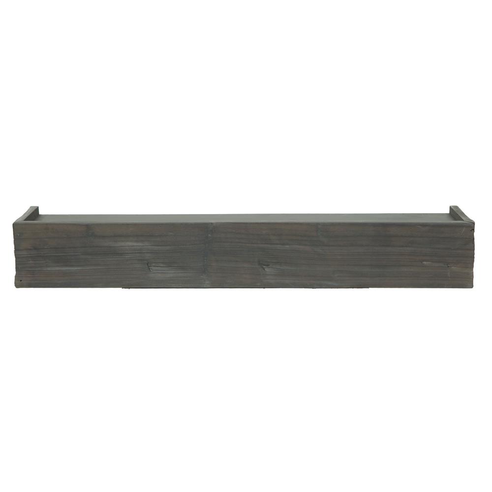 Pinnacle Gallery 22 in. x 5.4 in. Ledge Gray Textured Wall Mounted