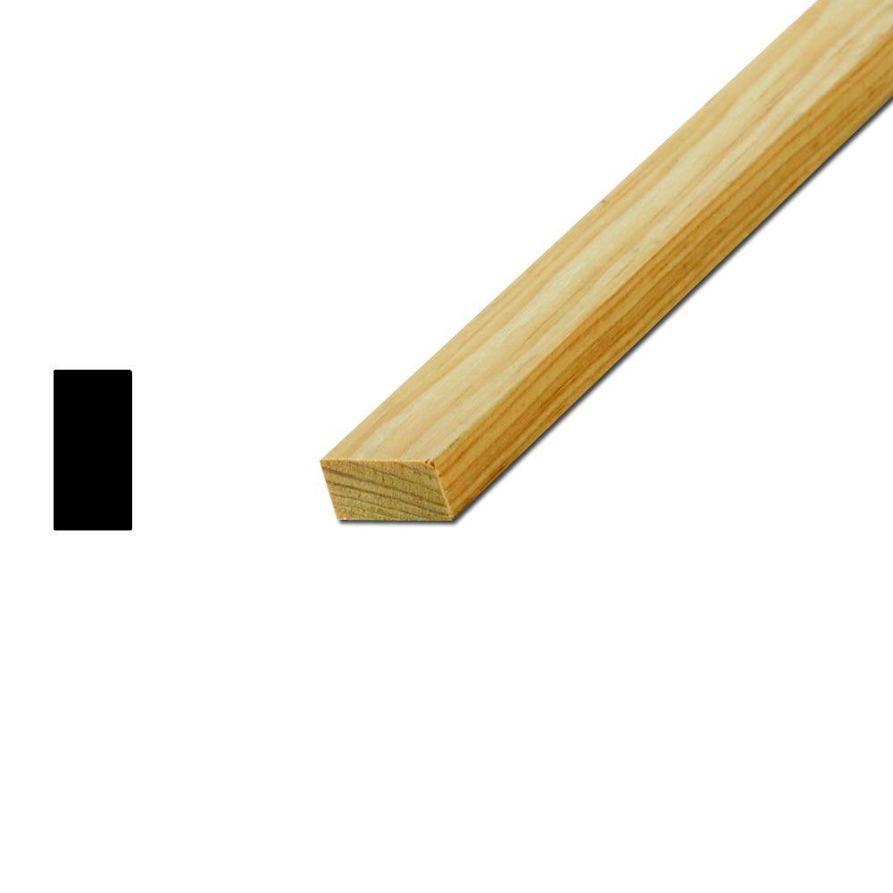 American Wood Moulding LWM254 3/8 in. x 3/4 in. Pine Parting Bead