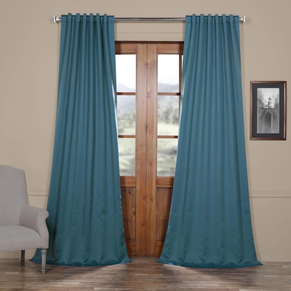 Exclusive Fabrics & Furnishings Tsunami Blue Blackout Room Darkening