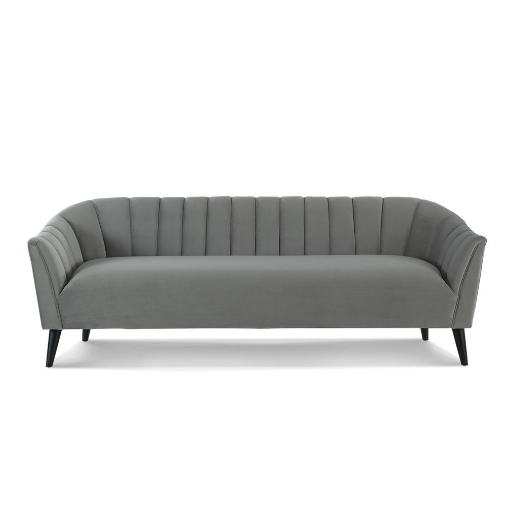 Sandy Wilson Home Sienna Opal Grey Accent Sofa S63321 3 865