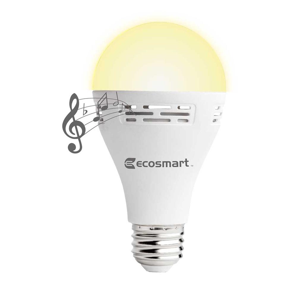Ecosmart 40 Watt Equivalent A21 Non Dimmable Smart Bluetooth Speaker Ecosmart 40 Watt Equivalent A21 Non Dimmable Smart Bluetooth Speaker Led Light Bulb