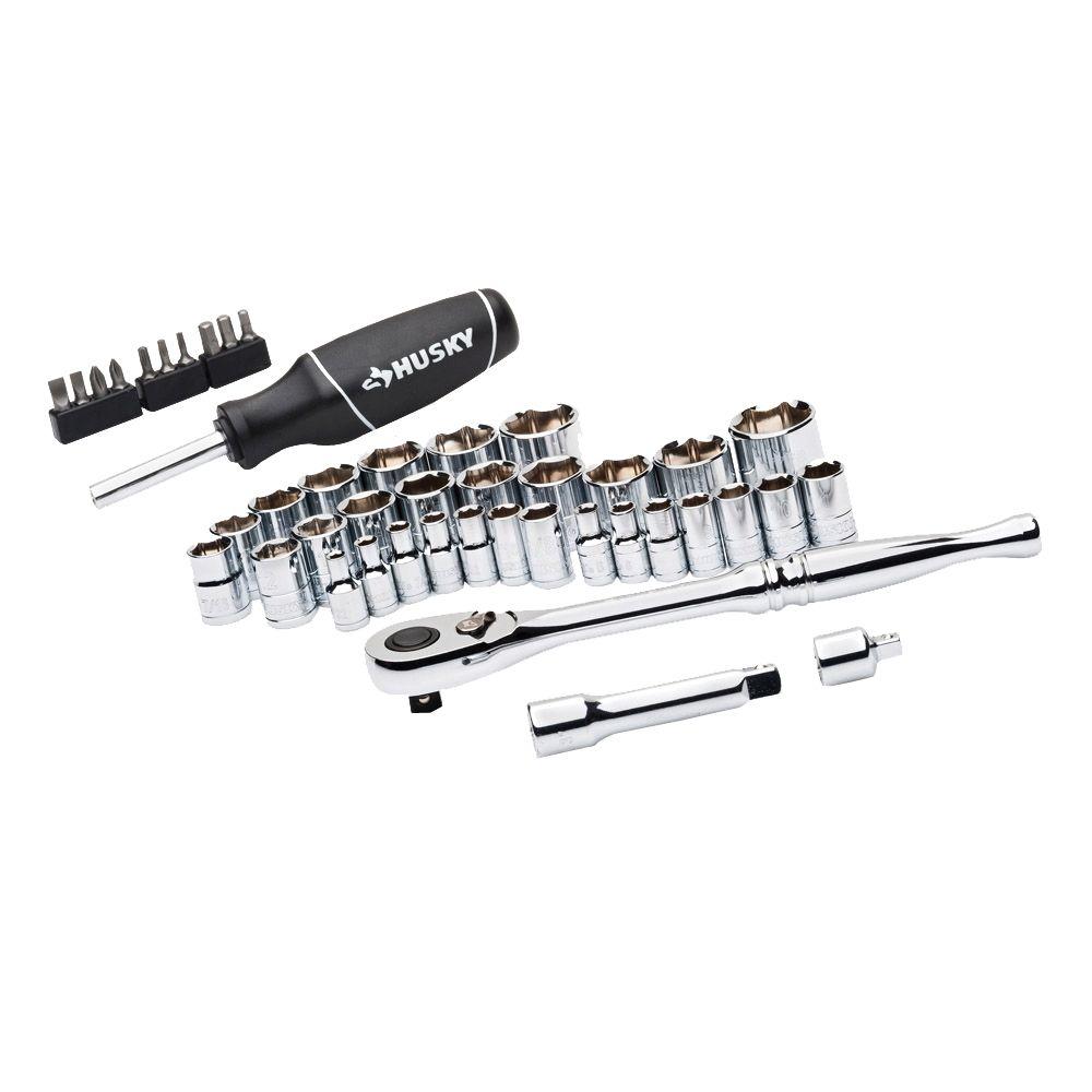 Husky Mechanics Tool Set (44Piece)H44SWSTD The Home Depot