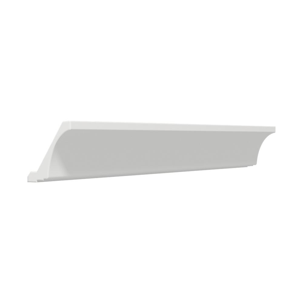 J COLLECTION 96 in. x 3.25 in. x 5 in. Cove Crown Molding ...