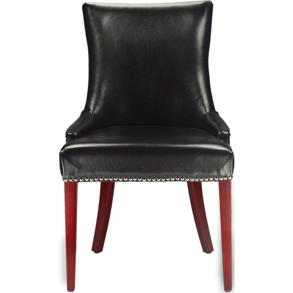 Safavieh Brown Leather Dining Chair Set Of 2 Hud8205a Set2 Safavieh Brown Leather Dining Chair Set Of 2 Hud8205a Set2