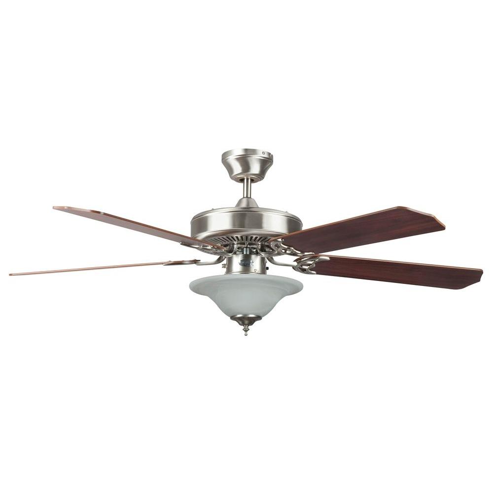Heritage Square Series 52 In Indoor Stainless Steel Ceiling Fan Heritage Square Series 52 In Indoor Stainless Steel Ceiling Fan
