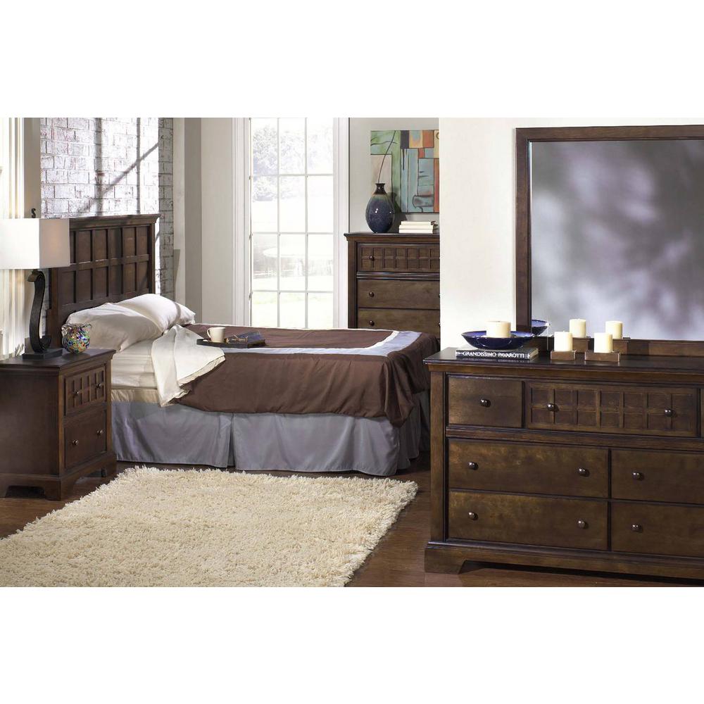 Casual Traditions 5 Drawer Walnut Chest