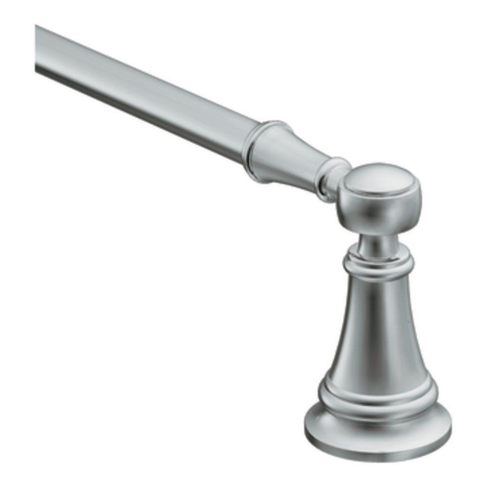 Moen Weymouth 24 In Towel Bar Chrome Yb8424ch The Home Depot Towel Bar In Chrome