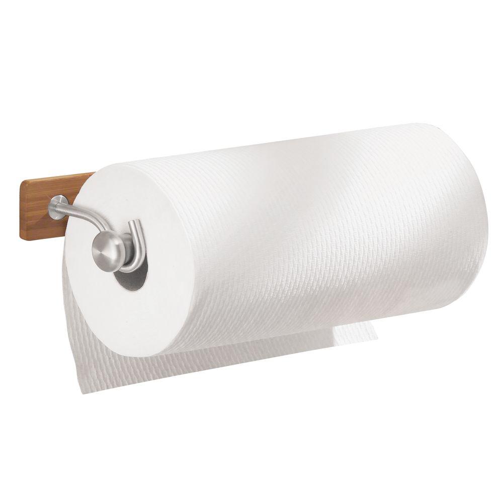 Formbu Wall Mount Paper Towel Holder In Bamboo Brushed Sterling Silver Formbu Wall Mount Paper Towel Holder In Bamboo Brushed Sterling Silver