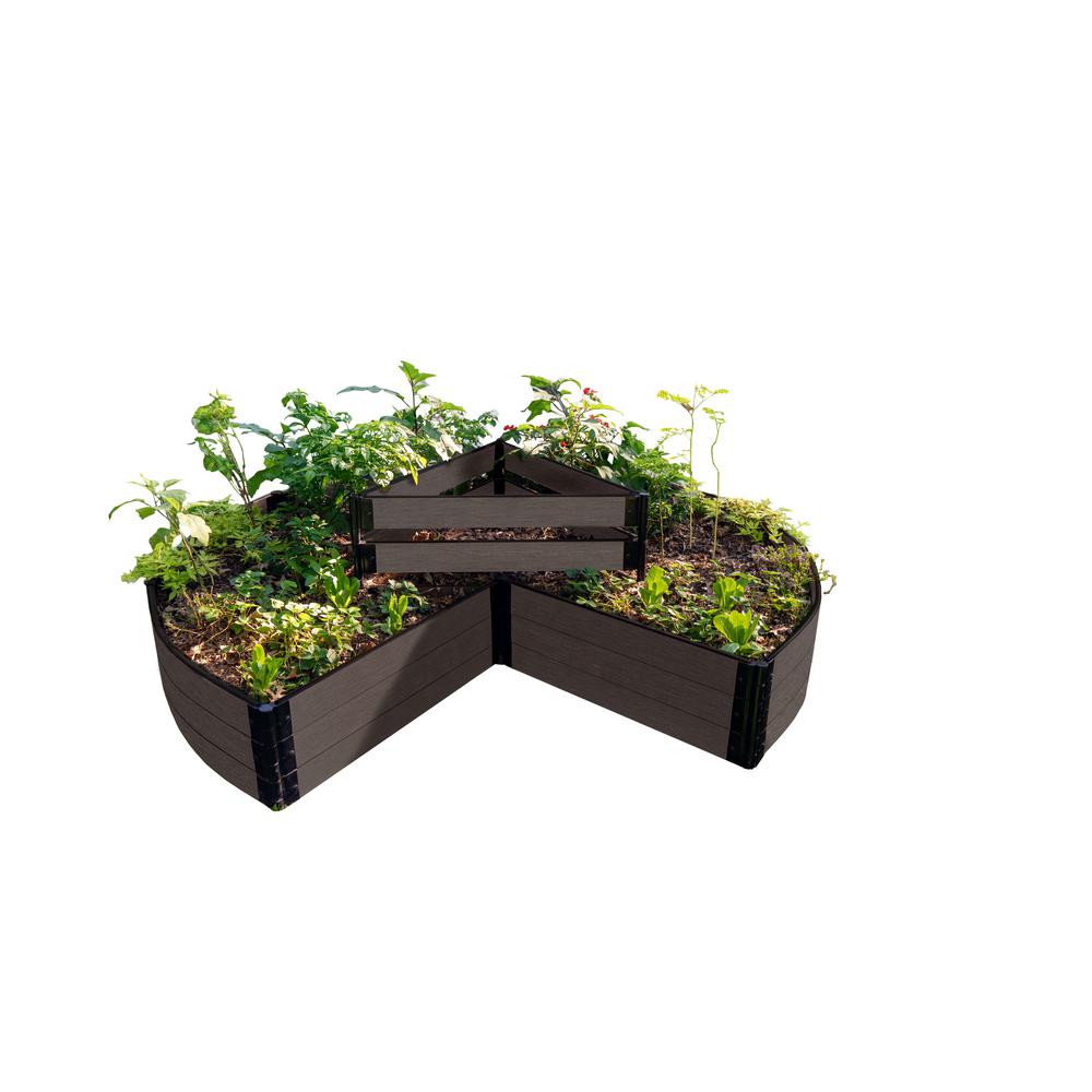 Frame It All One Inch Series 9 Ft X 16 5 In Weathered Wood Composite Circle Keyhole Garden 300001905 The Home Depot - Keyhole 6ft X Composting Garden Bed Reviews Frame It All One Inch Series 9 Ft X 16 5 In Weathered Wood Composite Circle Keyhole Garden 300001905 The Home Depot - Keyhole 6ft X Composting Garden Bed Reviews