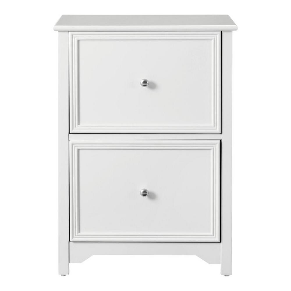 Home Decorators Collection Bradstone 2 Drawer White File