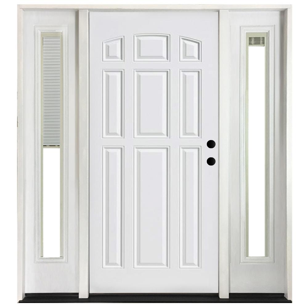 Minimalist 9 Panel Exterior Door for Large Space