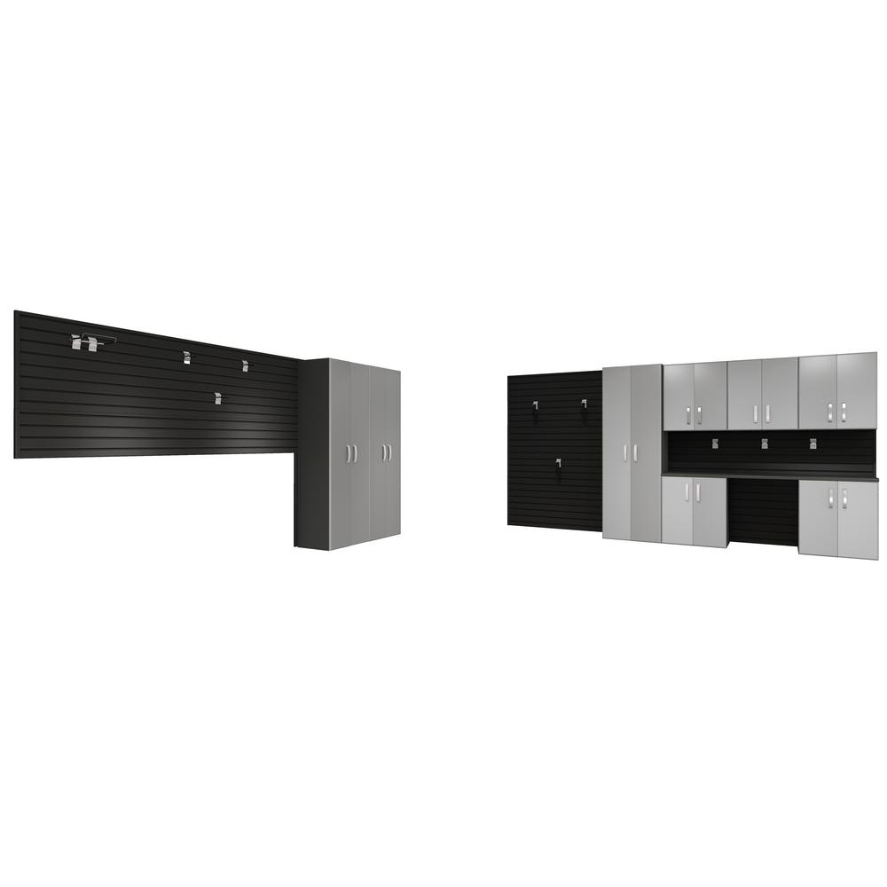 South Shore Karbon 31 in. High Pure Garage Storage Wall in