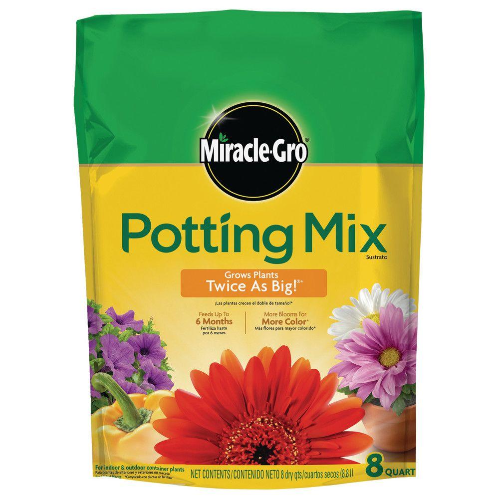 Miracle-Gro 8 qt. Potting Mix-75678300 - The Home Depot
