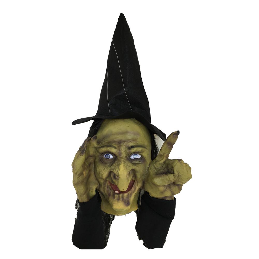 18 in. Animated Tapping Witch Peeper-SPTW-023 - The Home Depot