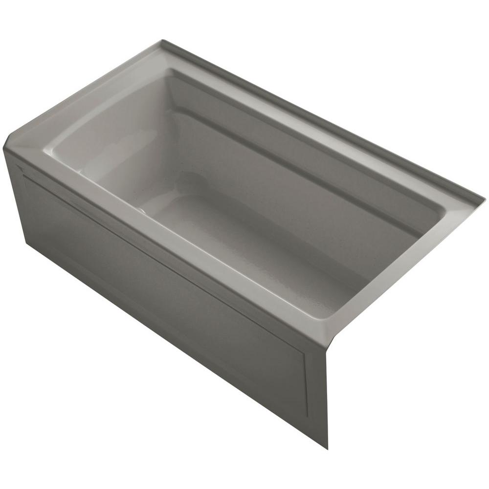 KOHLER Archer 5 ft. Air Bath Tub in CashmereK1122GRAWK4 The Home