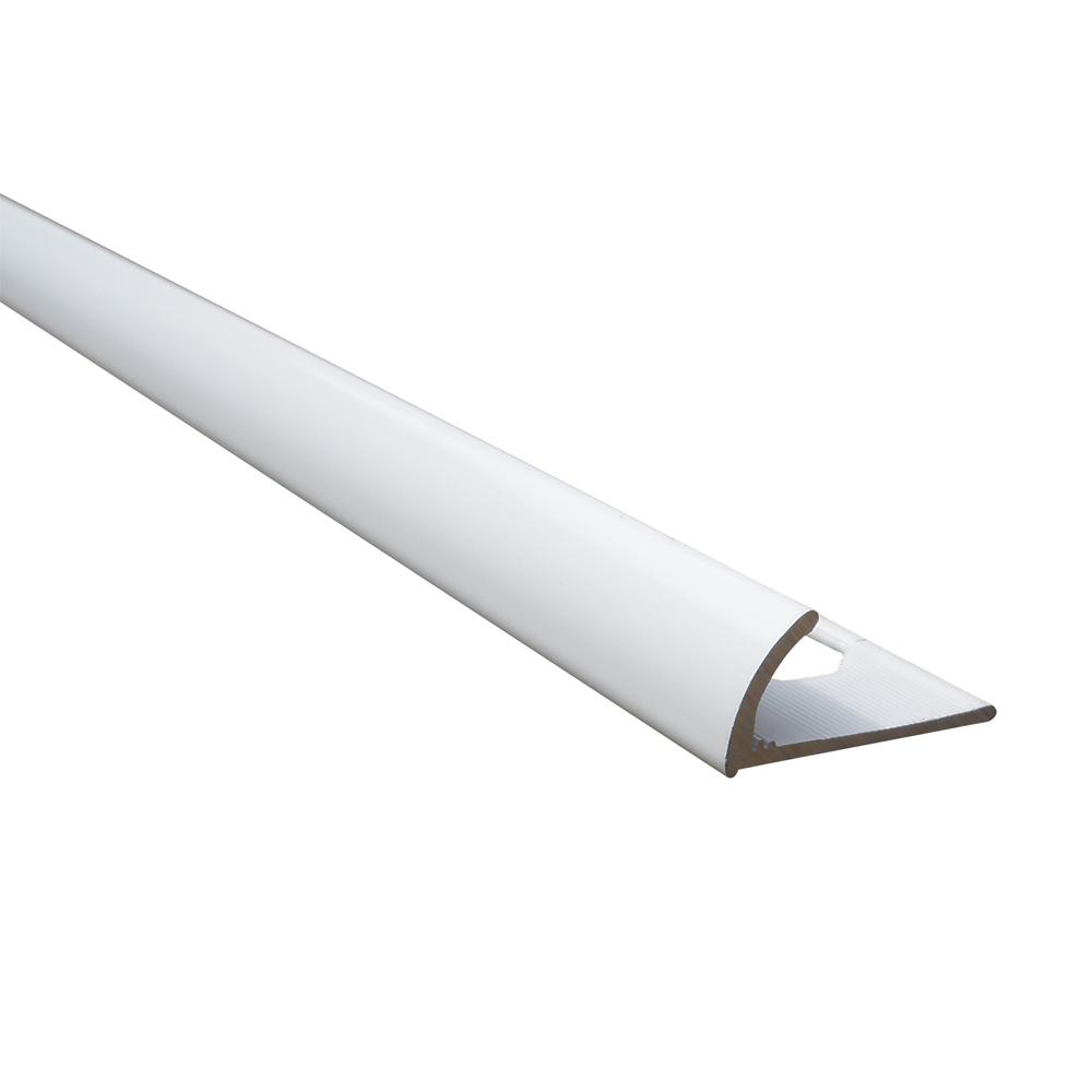 Custom Building Products Bright White 5/16 in. x 981/2 in. PVC L