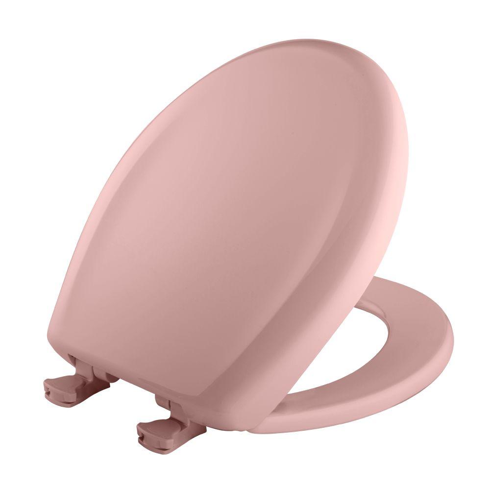 pink toilet lid cover
