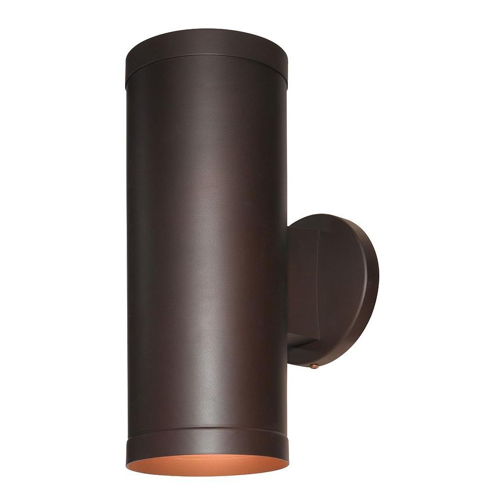 Access Lighting Poseidon 2 Light Bronze Metal Outdoor Sconce With Access Lighting Poseidon 2 Light Bronze Metal Outdoor Sconce With Clear Gl Shade