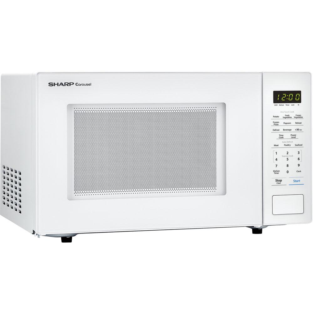 Sharp Carousel 1.1 cu. ft. Countertop Microwave in WhiteSMC1131CW The Home Depot