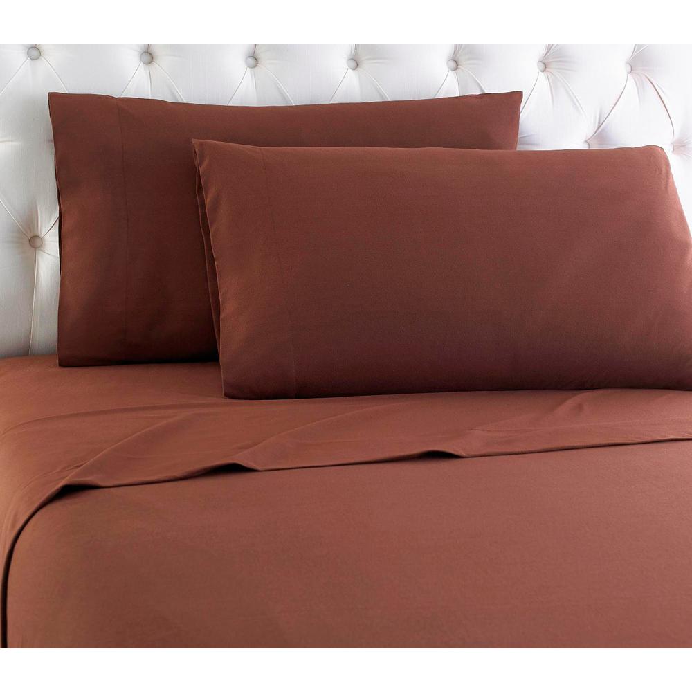 Micro Flannel 4Piece Jacobean California King Polyester Sheet Set