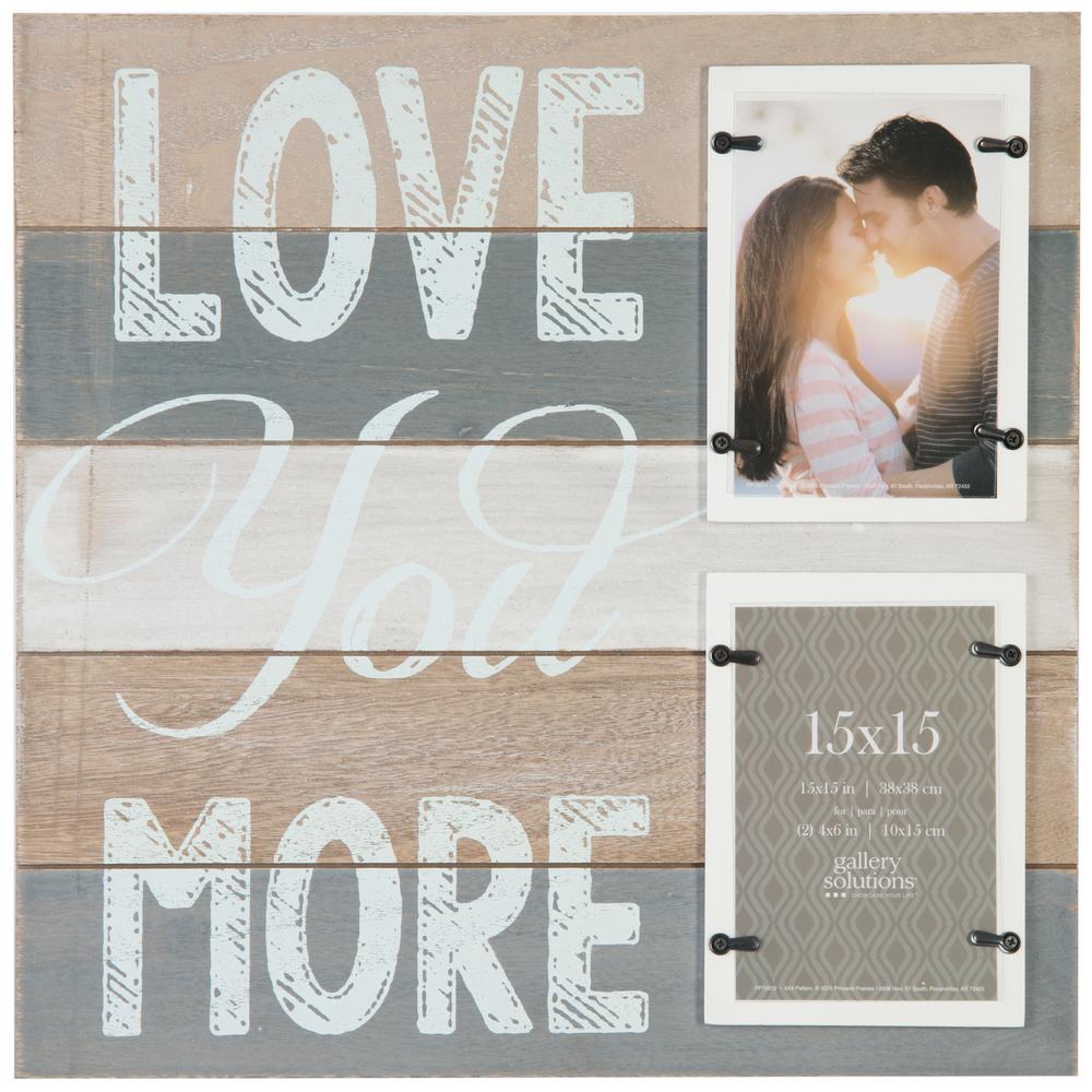 2 Opening 4 In X 6 Love You More Picture Frame
