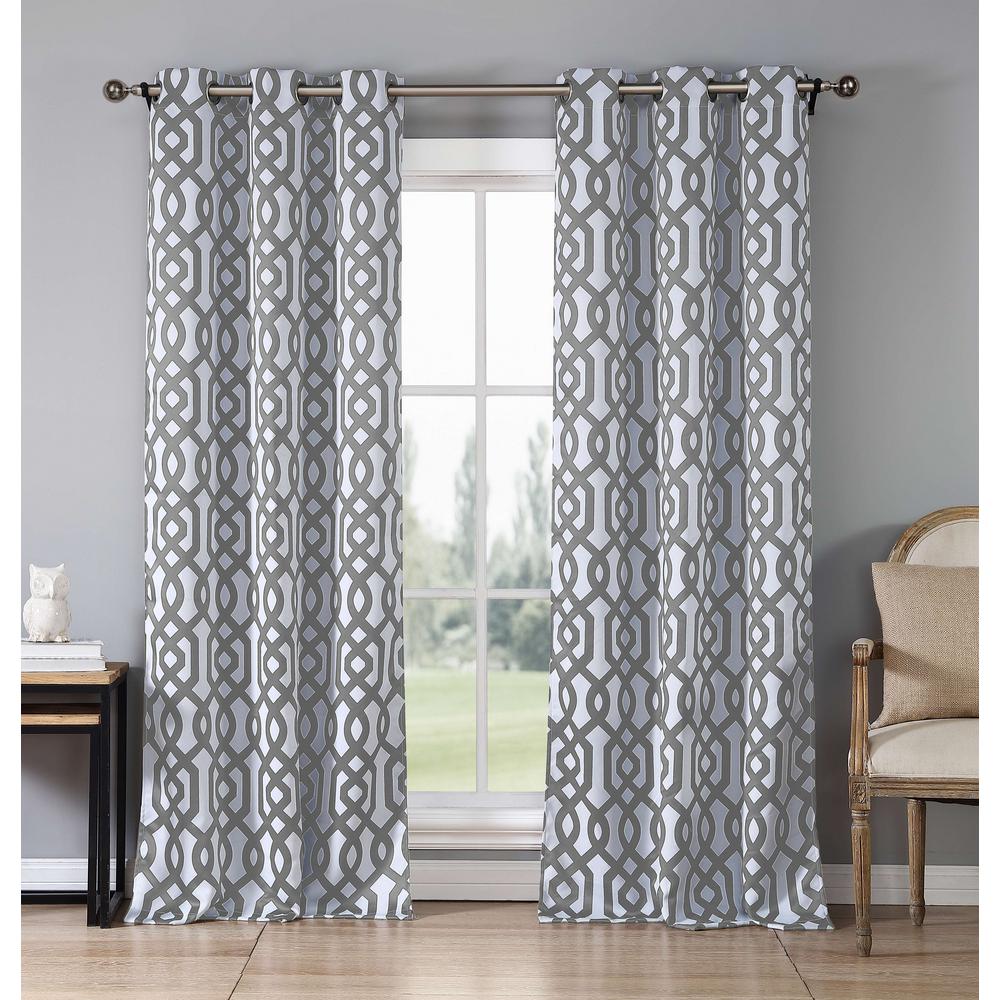 Duck River Blackout Ashmont 84 In L Grommet Panel Grey Duck River Blackout Ashmont 84 In L Grommet Panel Grey 2