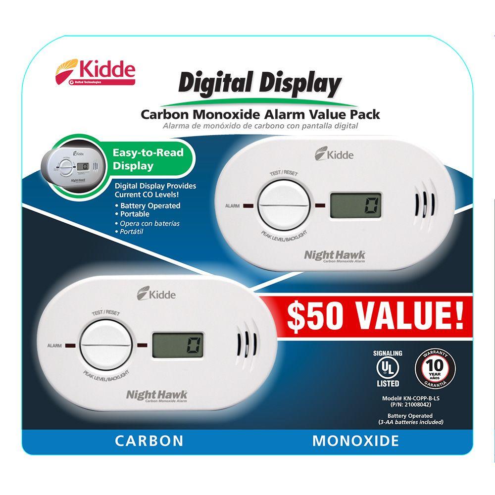 Digital display - Battery - Carbon Monoxide Detectors ...