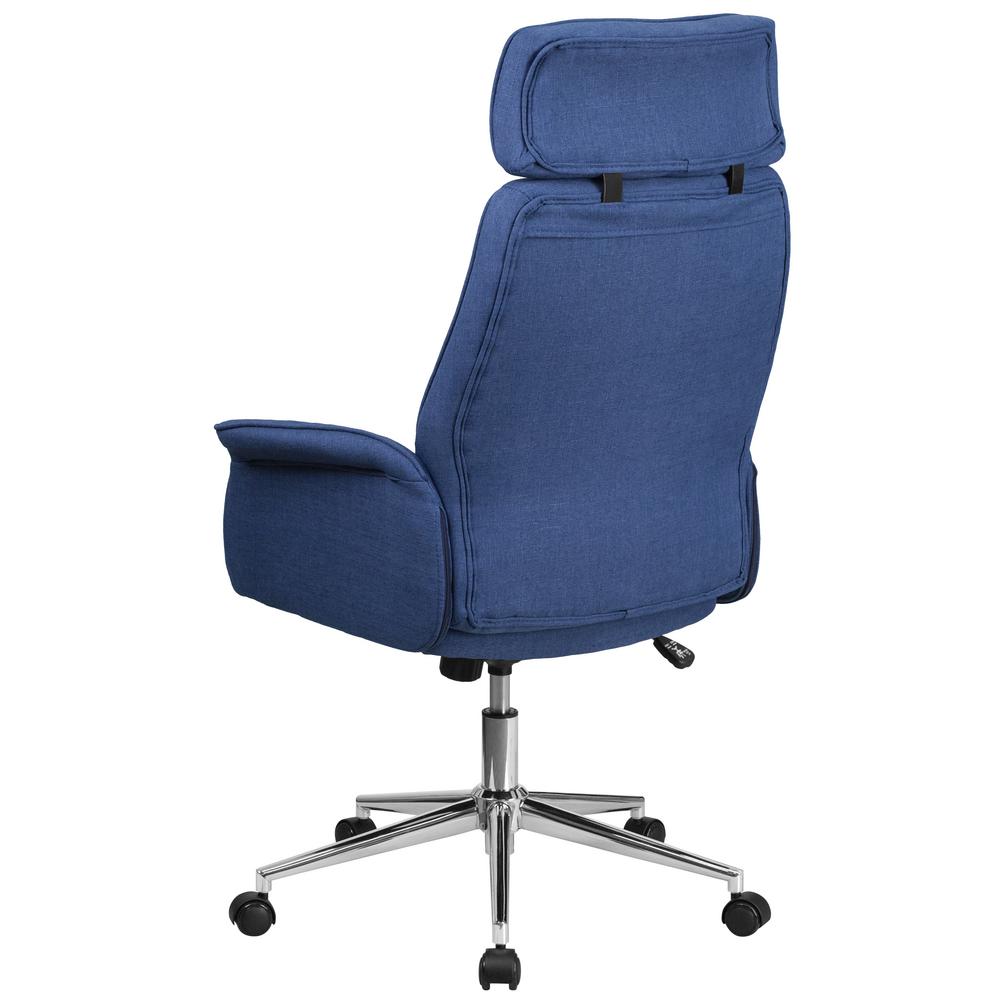 Flash Furniture High Back Blue Fabric Executive Swivel Office Chair