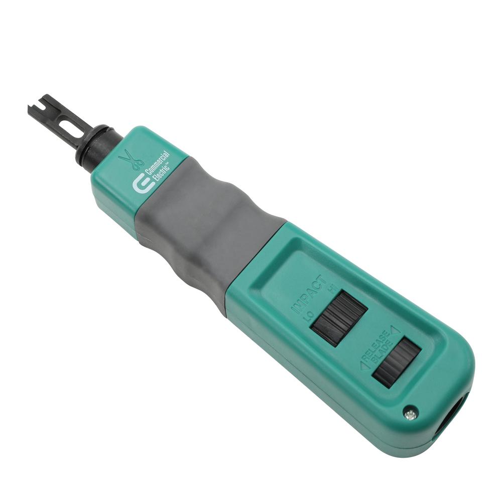 Punchdown Impact Tool Terminal Punch Cutter 110//66 Blades Punch Down Tool