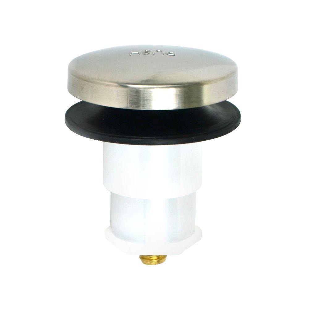 Watco Foot Actuated Bathtub Stopper with 3/8 inch Pin Adapter, Brushed Nickel by Watco