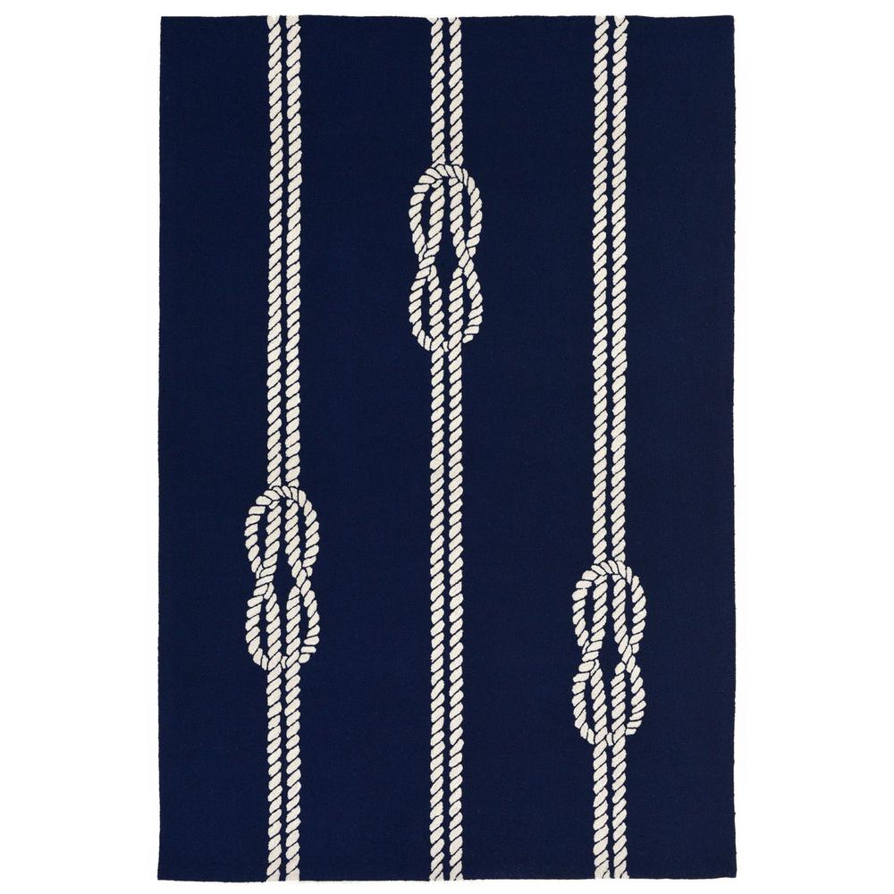 Lucca Ocean Twine Navy 5 ft. x 7 ft. 6 in. Rectangle Indoor/Outdoor
