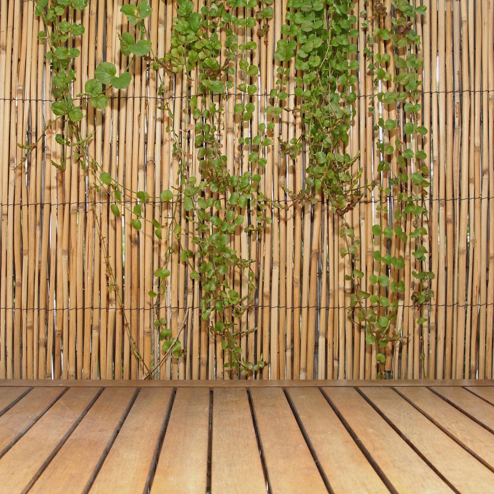 Backyard X Scapes 6 Ft H X 16 Ft L Natural Jumbo Reed Bamboo Fencing 20 Br6 The Home Depot
