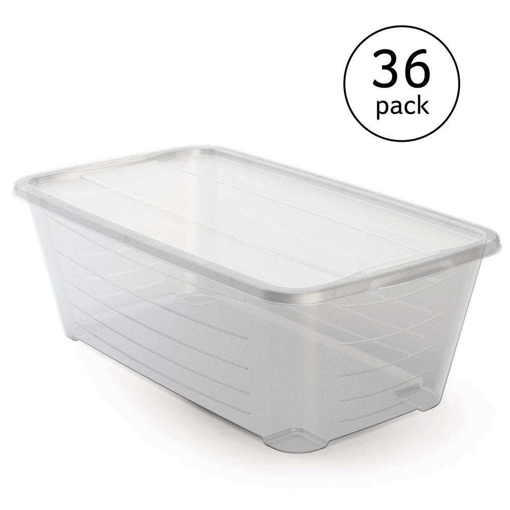 clear shoe boxes with lids