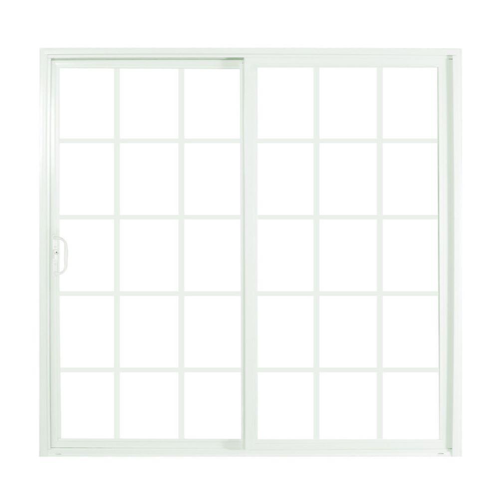 American Craftsman 72 in. x 80 in. 70 Series White Vinyl Sliding Patio
