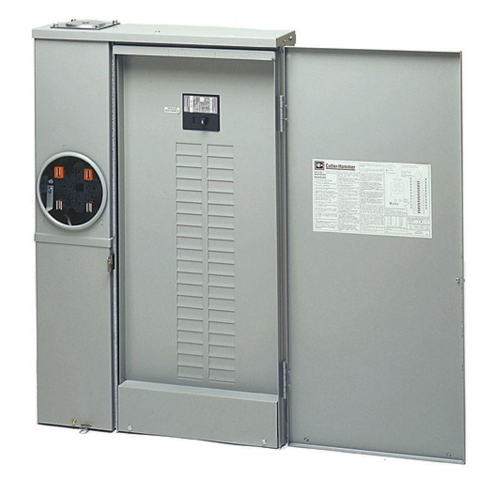 Eaton 200 Amp 40-Space 40-Circuit Combination Meter Box ... 3 phase 4 wire disconnect grounding diagram 