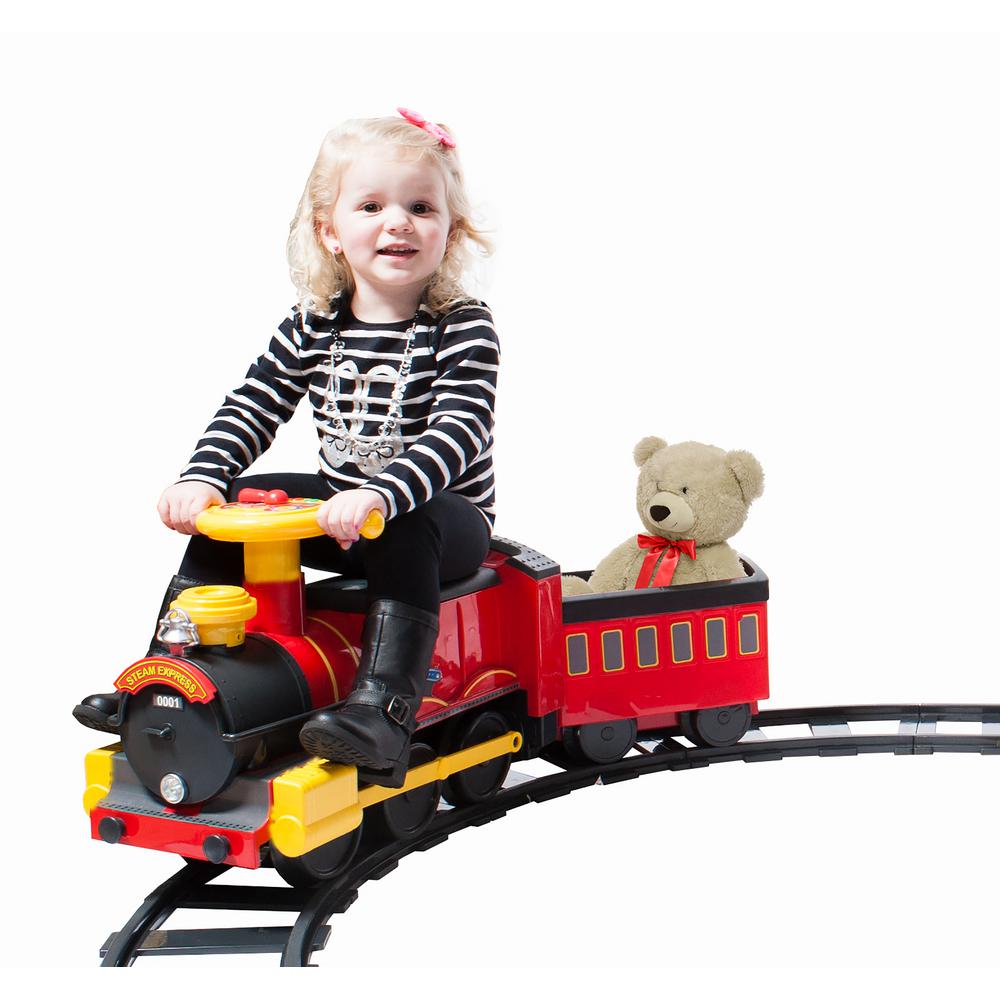 sit on toy train