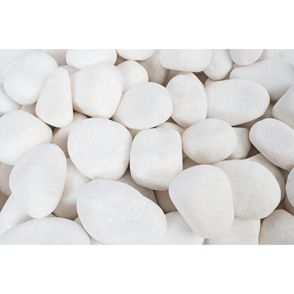 Rain Forest 0 5 In To 1 20 Lb Small Snow White Pebbles Small Snow White