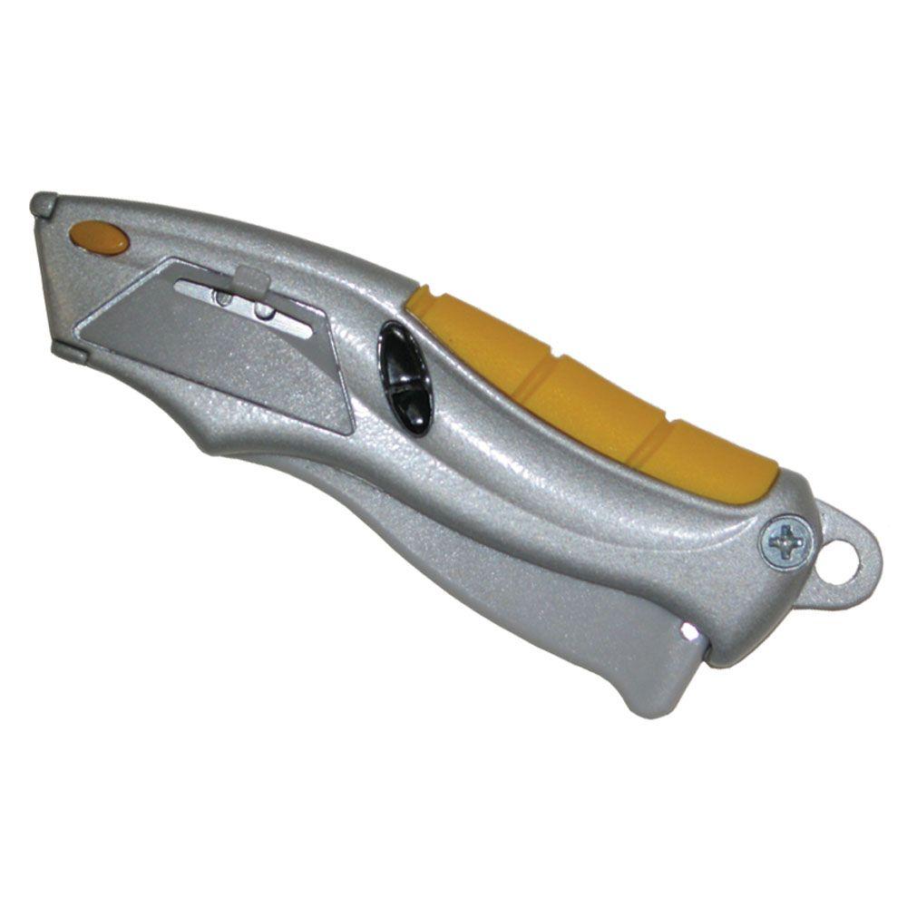 Alltrade Squeeze Auto Loading Utility Knife 150003 The Home Depot