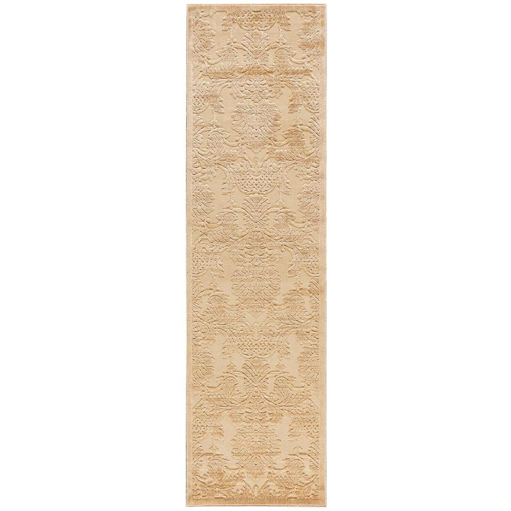 Nourison Graphic Illusions Light Gold 2 ft. 3 in. x 8 ft. Rug Runner