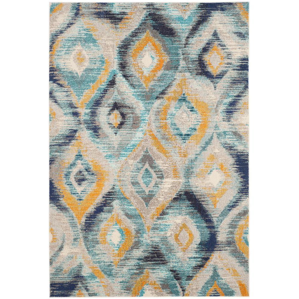 Safavieh Monaco Blue Multi 5 Ft X 8 Area Rug