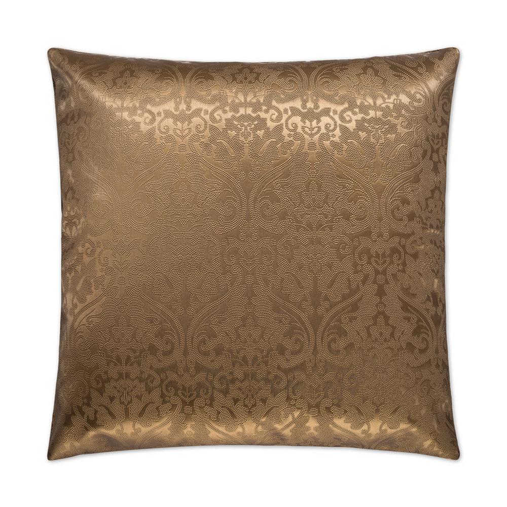 Parisian Copper Solid Down 24 In X 24 In Throw Pillow 2228 C