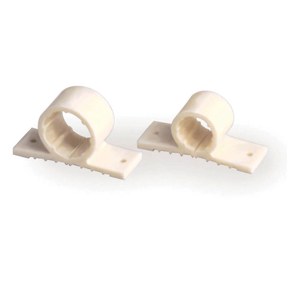 WaterTite 1/2 in. Plastic 2Hole Copper Tube Clamps (100Pack)83003