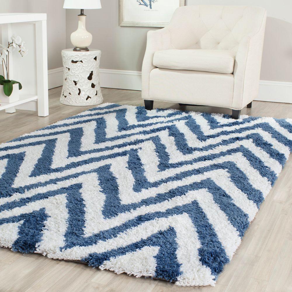 Safavieh Chevron Ivory Blue 5 Ft X 8 Area Rug Sg250a Safavieh Chevron Ivory Blue 5 Ft X 8 Area Rug