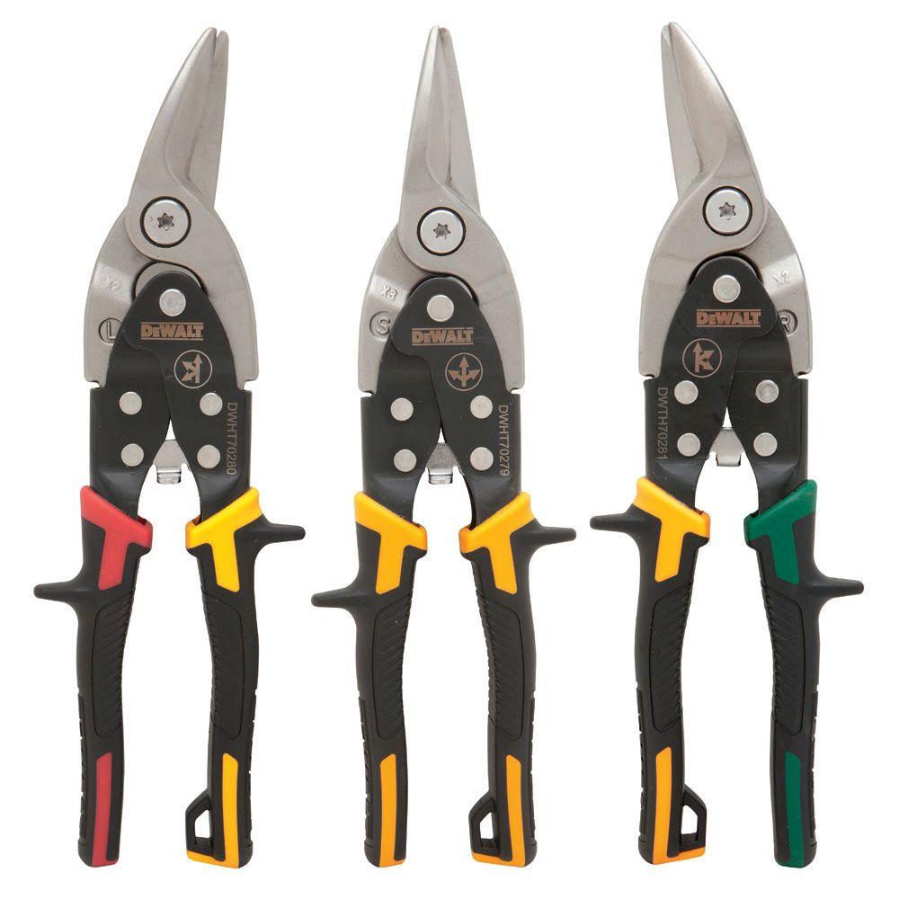 DEWALT Aviation Snips (3-Pack)-DWHT70278 - The Home Depot