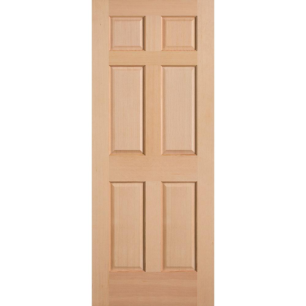 Masonite 32 In X 80 In 6 Panel Unfinished Fir Front Exterior