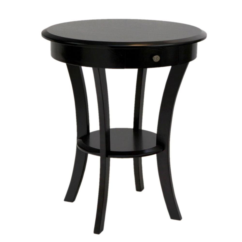 Homecraft Furniture Espresso Storage End Table Mh303 The Home Depot Homecraft Furniture Espresso Storage End Table
