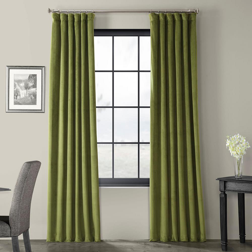 Exclusive Fabrics & Furnishings Signature Basque Green Blackout Velvet
