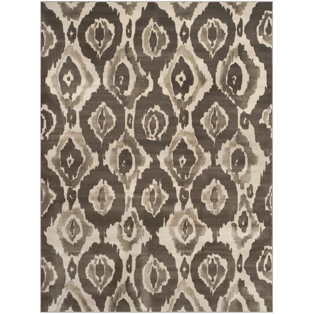 Safavieh Porcello Ivory Dark Grey 8 Ft X 11 Area Rug