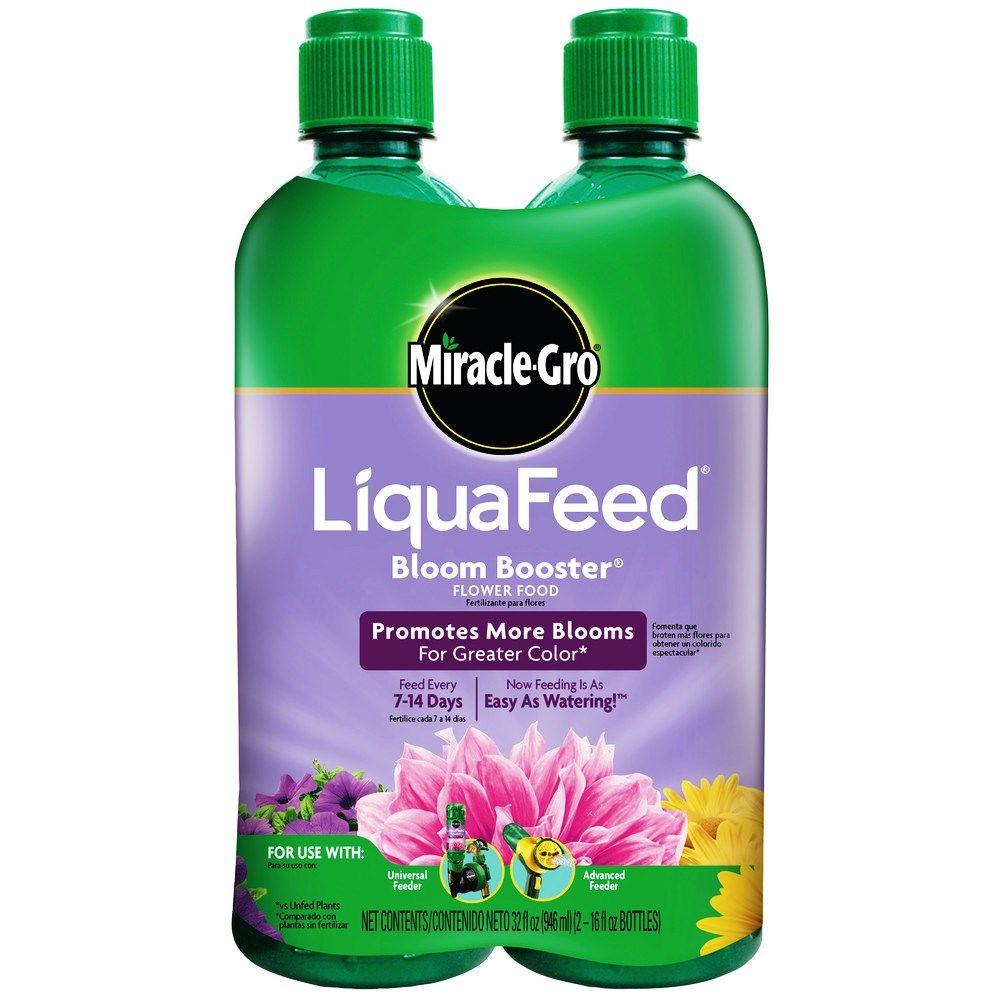 Miracle-Gro LiquaFeed 16 Oz. Bloom-Booster Flower Food Refills (2-Pack ...